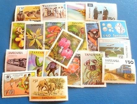 00733 20 Briefmarken aus Tansania